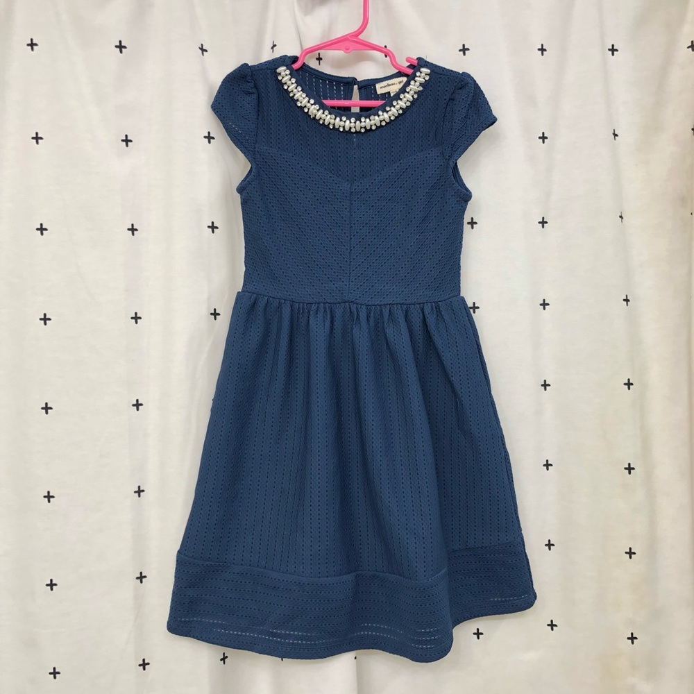 Navy blue girls dress